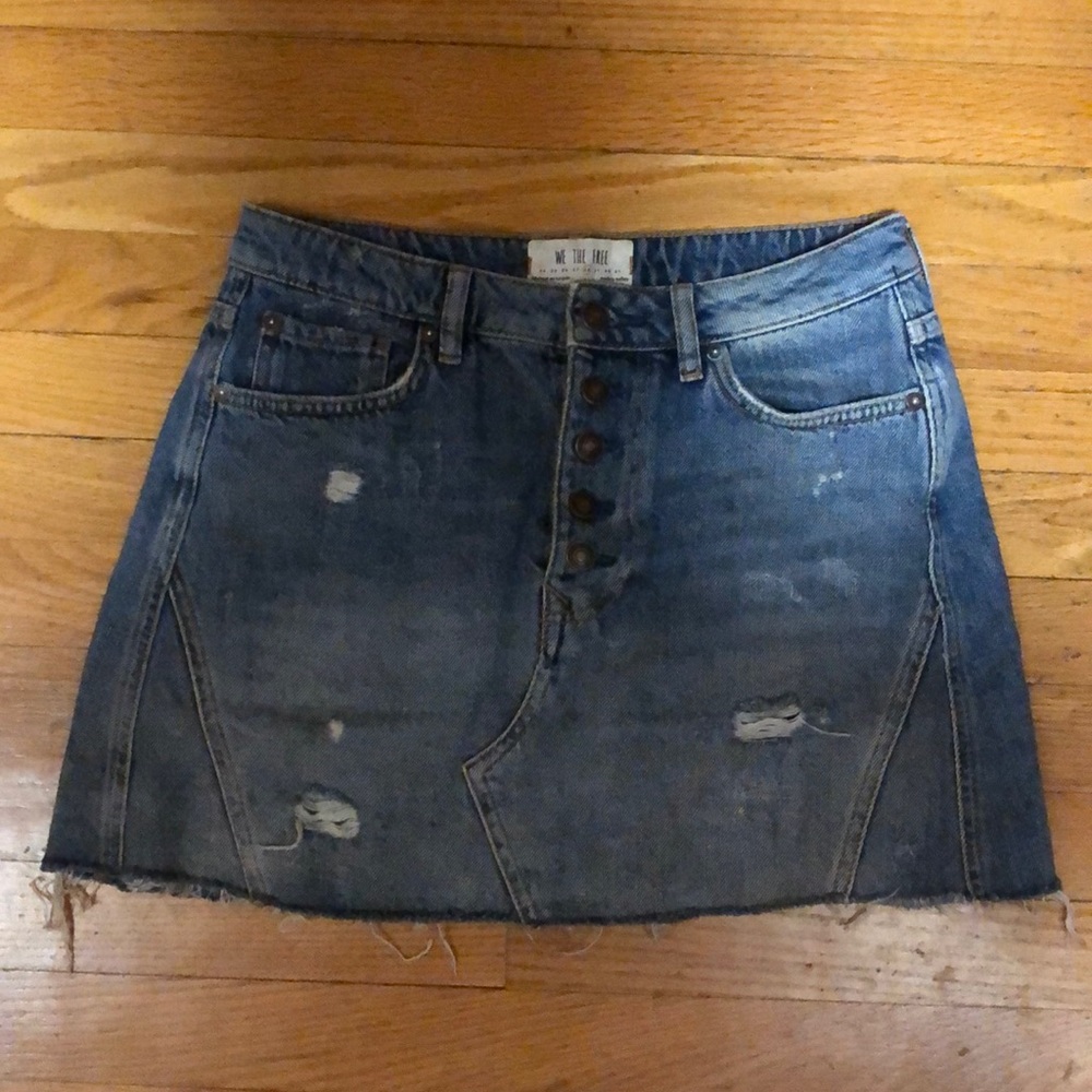 Free People Denim Skirt